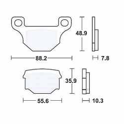 Brake Pads Standard TRW For AJP 787.00.00 Brake Pads Standard TRW For AJP 787.00.00